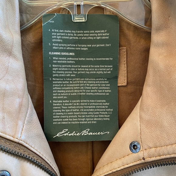 Eddie Bauer | 100% Lamb Leather Moto Jacket | Women | Size: Small - Picture 11 of 15